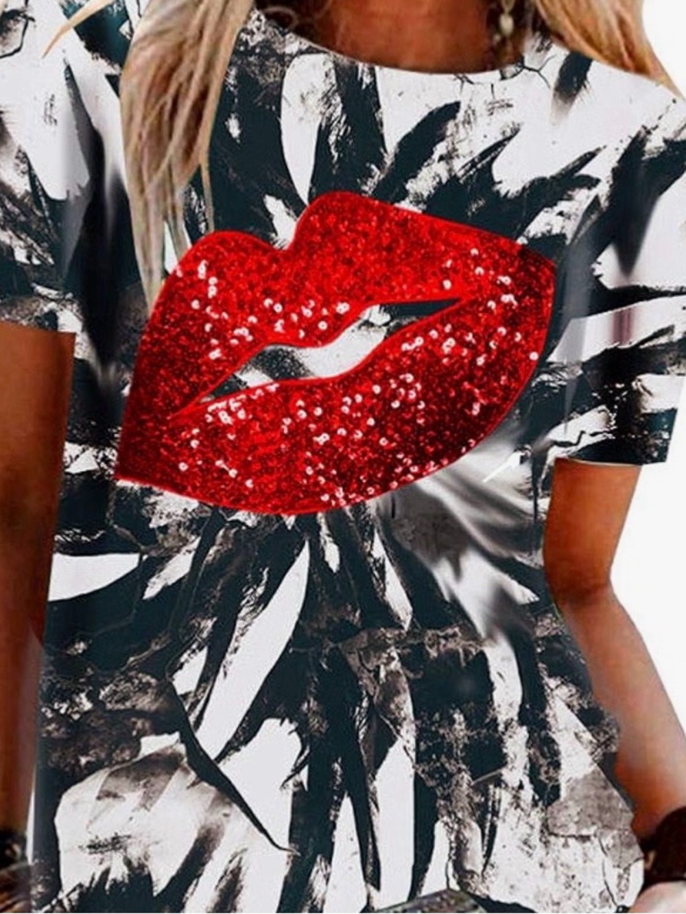 Pension Tie Dye Embellished Tee